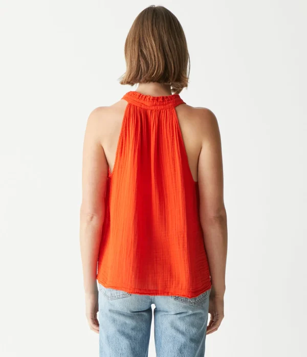 Michael Stars Viola Gauze Tank- Tops, Blouses & Shirts