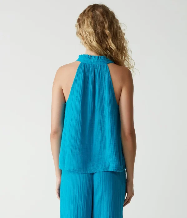 Michael Stars Viola Gauze Tank- Tops, Blouses & Shirts