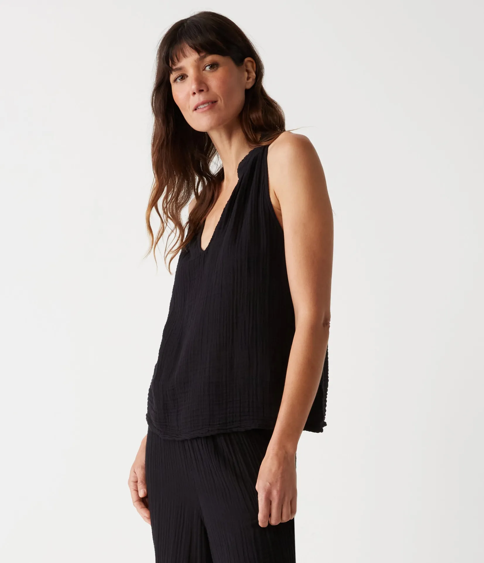viola_gauze_tank_46.webp Michael Stars Viola Gauze Tank- Tops, Blouses & Shirts