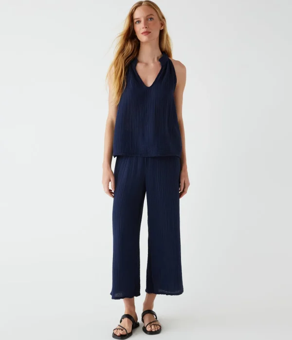 Michael Stars Viola Gauze Tank- Tops, Blouses & Shirts