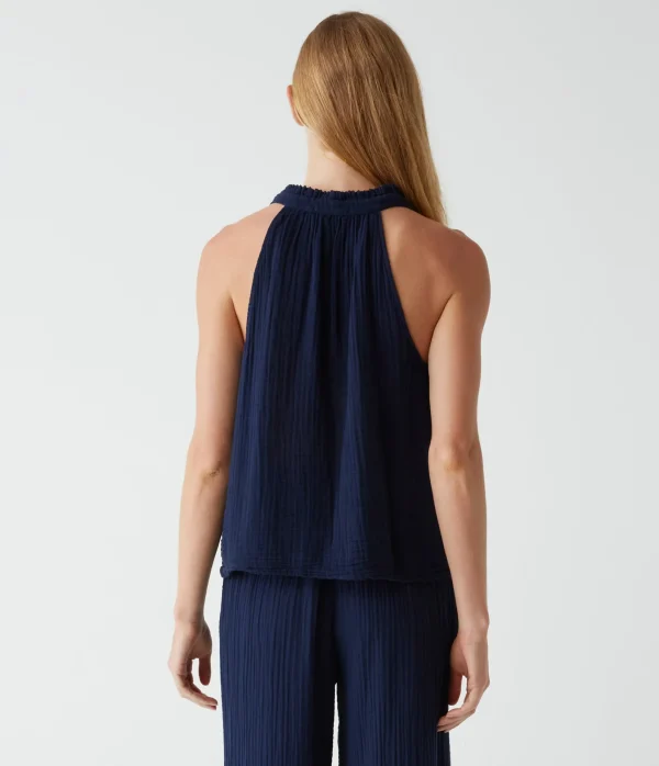 Michael Stars Viola Gauze Tank- Tops, Blouses & Shirts