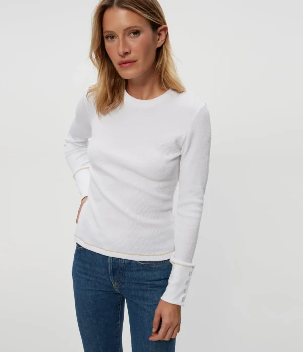 Michael Stars Willa Thermal Tee- T-Shirts | Loungewear