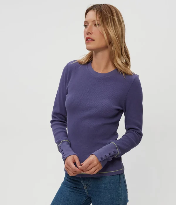 Michael Stars Willa Thermal Tee- T-Shirts | Loungewear