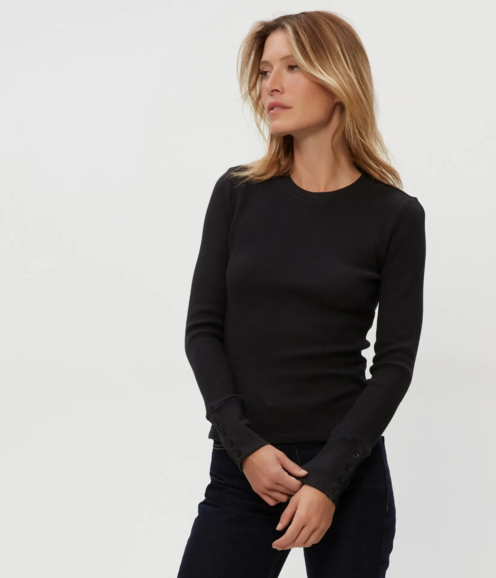willa_thermal_tee_14.webp Michael Stars Willa Thermal Tee- T-Shirts | Loungewear