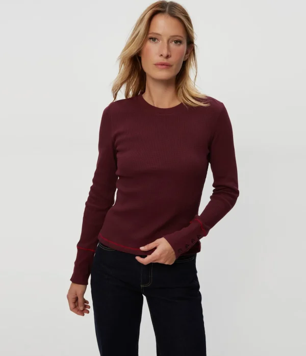 Michael Stars Willa Thermal Tee- T-Shirts | Loungewear