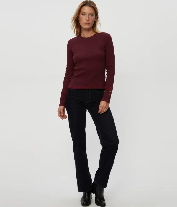 Michael Stars Willa Thermal Tee- T-Shirts | Loungewear