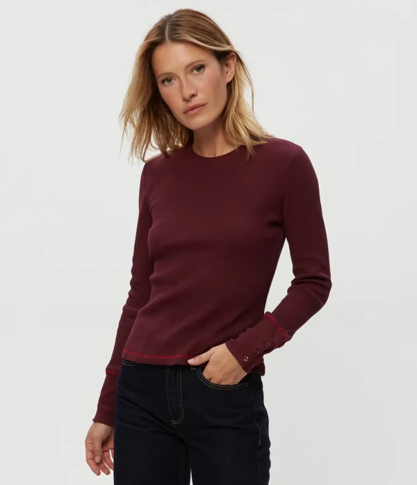 Michael Stars Willa Thermal Tee- T-Shirts | Loungewear