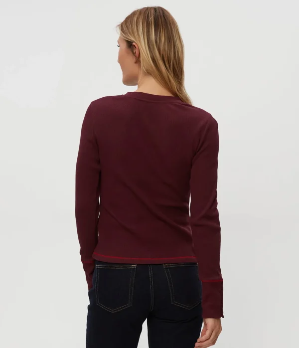 Michael Stars Willa Thermal Tee- T-Shirts | Loungewear