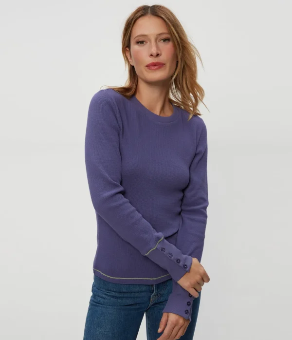 Michael Stars Willa Thermal Tee- T-Shirts | Loungewear