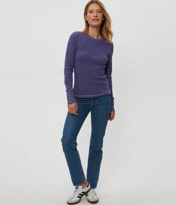 Michael Stars Willa Thermal Tee- T-Shirts | Loungewear