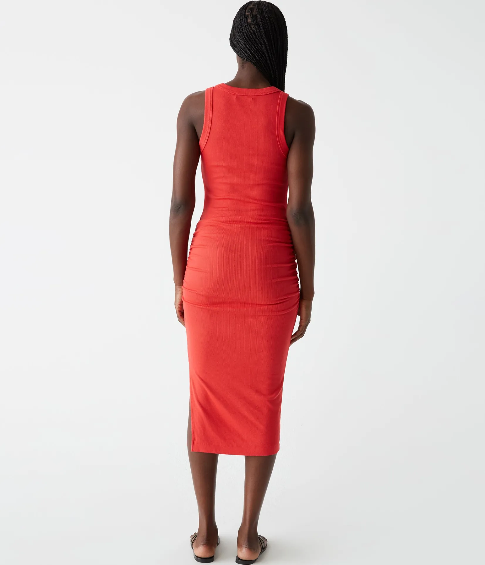 wren_ribbed_midi_dress_66.webp Michael Stars Wren Ribbed Midi Dress- Dresses | Midi Dresses