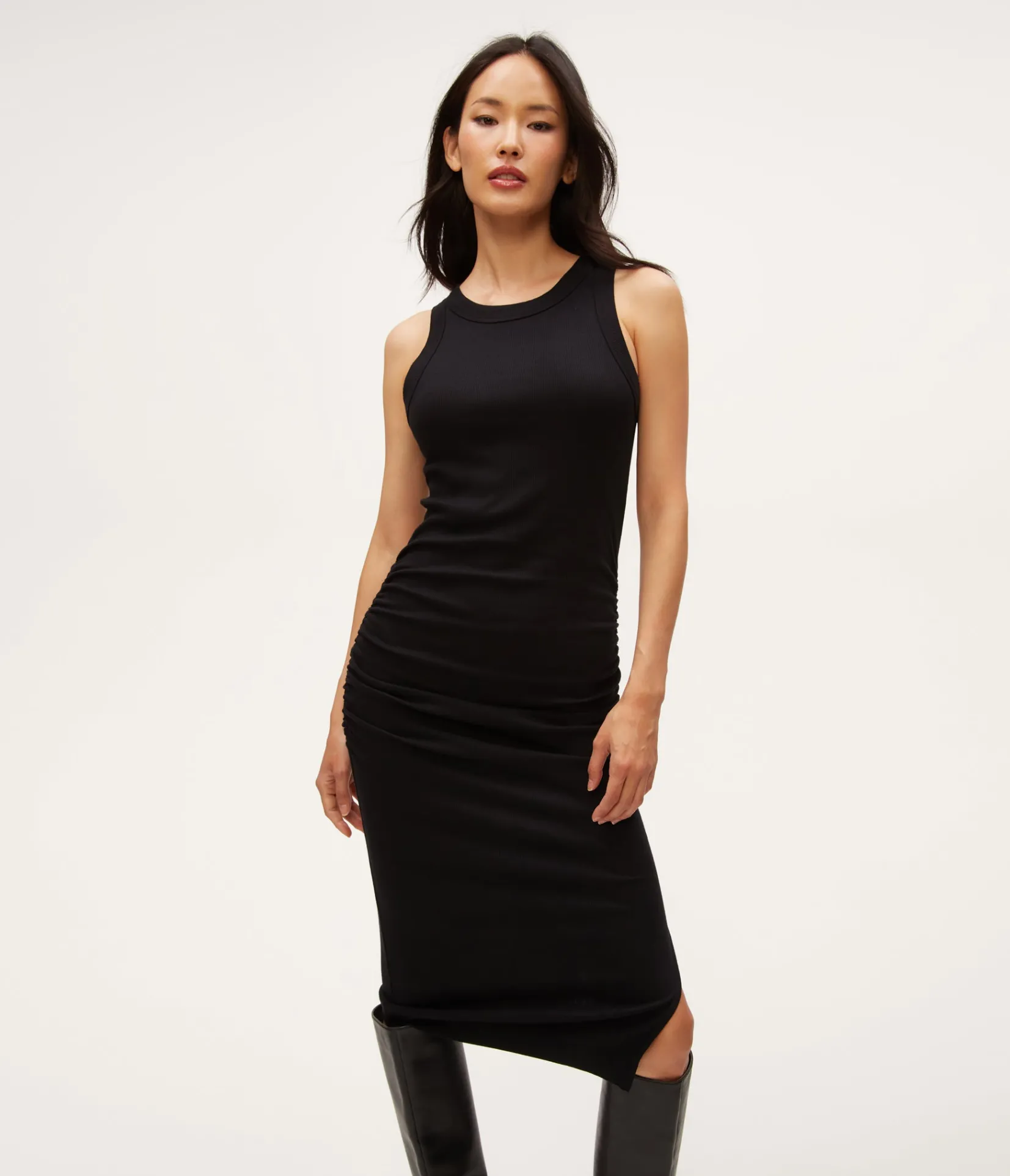 wren_ribbed_midi_dress_7.webp Michael Stars Wren Ribbed Midi Dress- Dresses | Midi Dresses