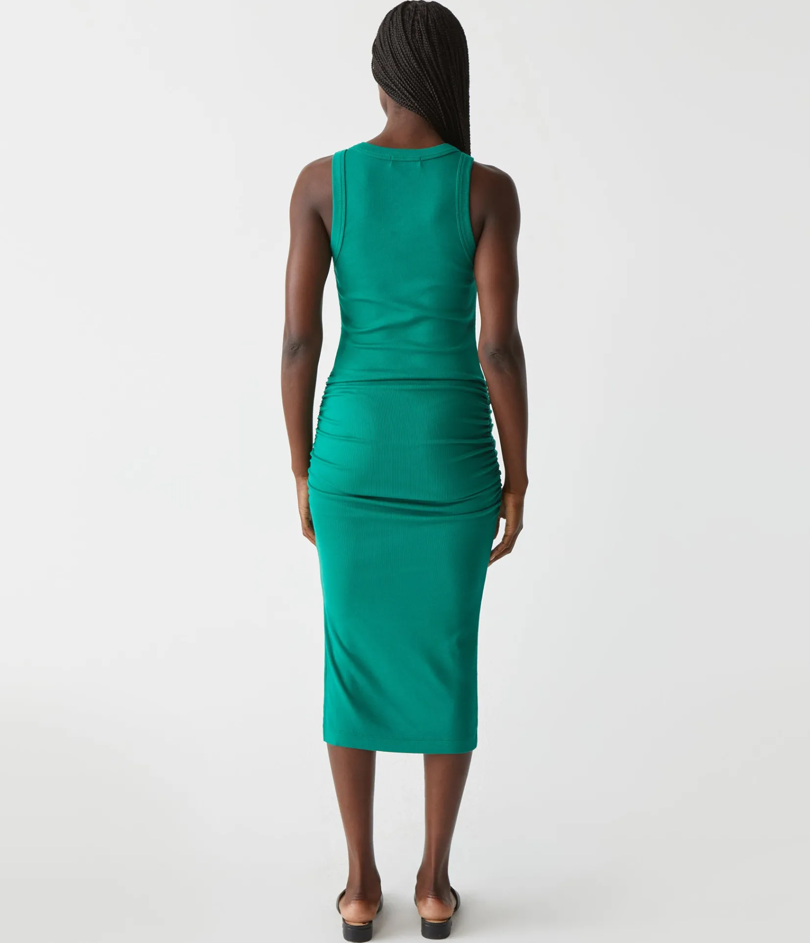 wren_ribbed_midi_dress_74.webp Michael Stars Wren Ribbed Midi Dress- Dresses | Midi Dresses