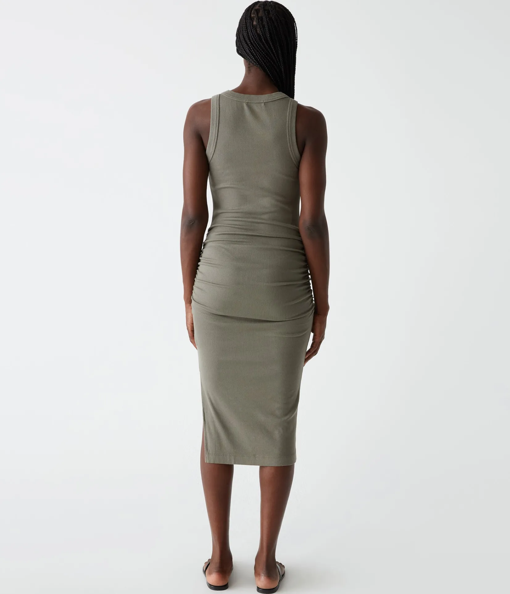 wren_ribbed_midi_dress_90.webp Michael Stars Wren Ribbed Midi Dress- Dresses | Midi Dresses