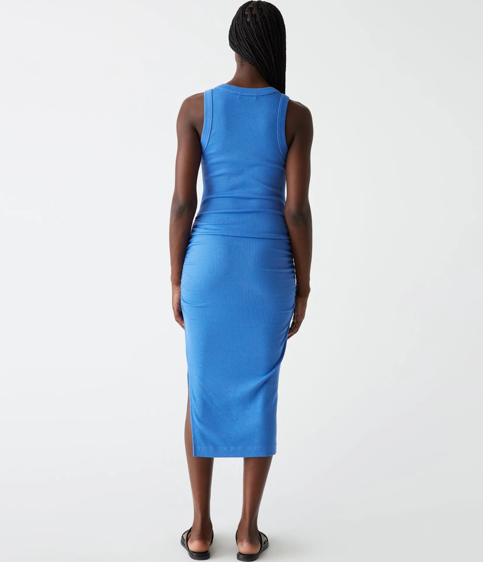 wren_ribbed_midi_dress_94.webp Michael Stars Wren Ribbed Midi Dress- Dresses | Midi Dresses