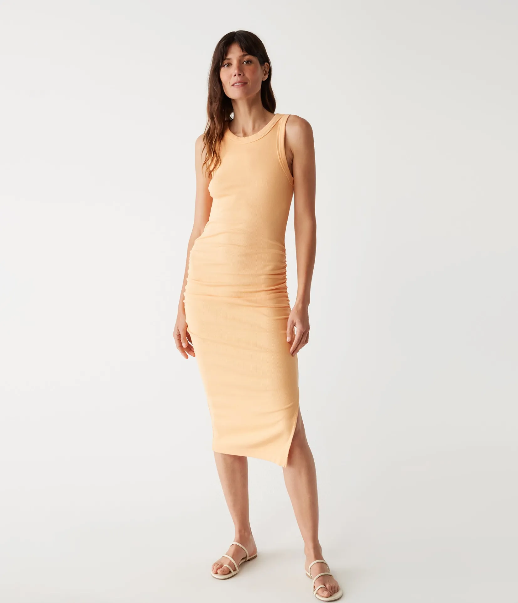 wren_ribbed_midi_dress_96.webp Michael Stars Wren Ribbed Midi Dress- Dresses | Midi Dresses