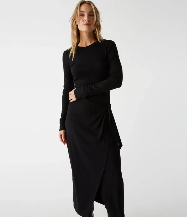 Michael Stars Yessenia Faux Wrap Midi Dress- Dresses | Midi Dresses