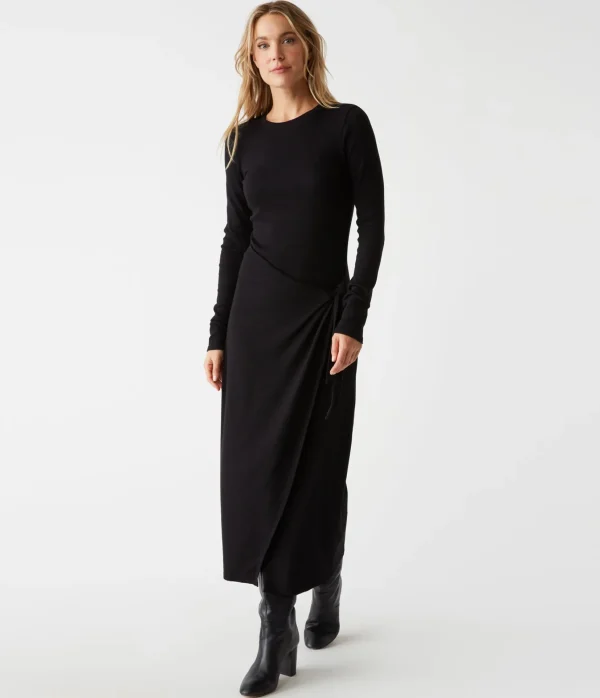 Michael Stars Yessenia Faux Wrap Midi Dress- Dresses | Midi Dresses