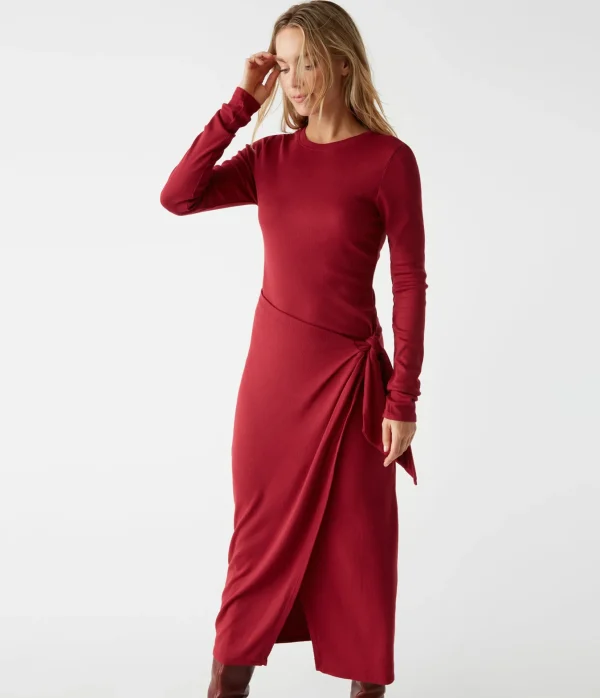 Michael Stars Yessenia Faux Wrap Midi Dress- Dresses | Midi Dresses