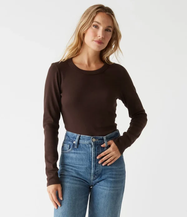 Michael Stars Zola Ribbed Tee- T-Shirts | Ultra Rib T-Shirts
