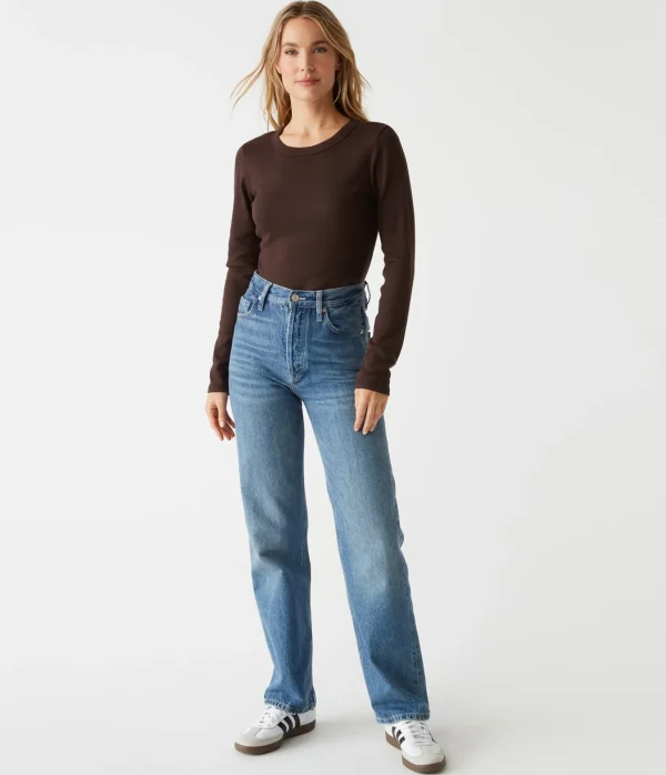 Michael Stars Zola Ribbed Tee- T-Shirts | Ultra Rib T-Shirts