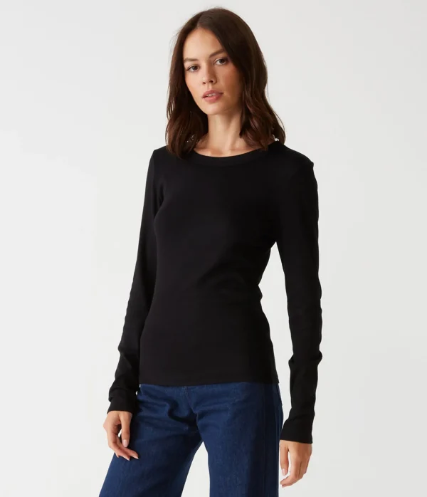 Michael Stars Zola Ribbed Tee- T-Shirts | Ultra Rib T-Shirts