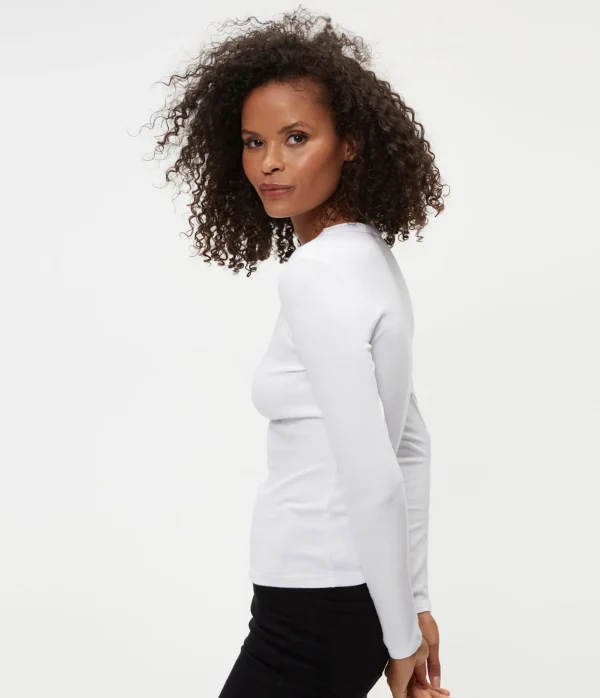 Michael Stars Zola Ribbed Tee- T-Shirts | Ultra Rib T-Shirts