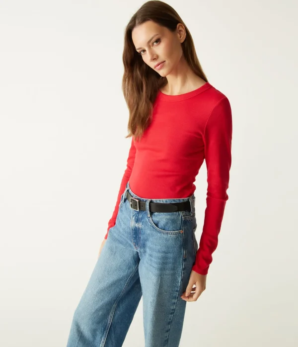 Michael Stars Zola Ribbed Tee- T-Shirts | Ultra Rib T-Shirts