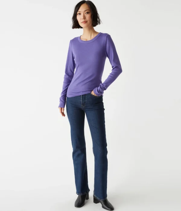 Michael Stars Zola Ribbed Tee- T-Shirts | Ultra Rib T-Shirts