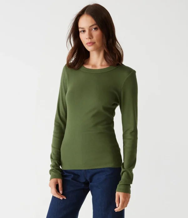 Michael Stars Zola Ribbed Tee- T-Shirts | Ultra Rib T-Shirts