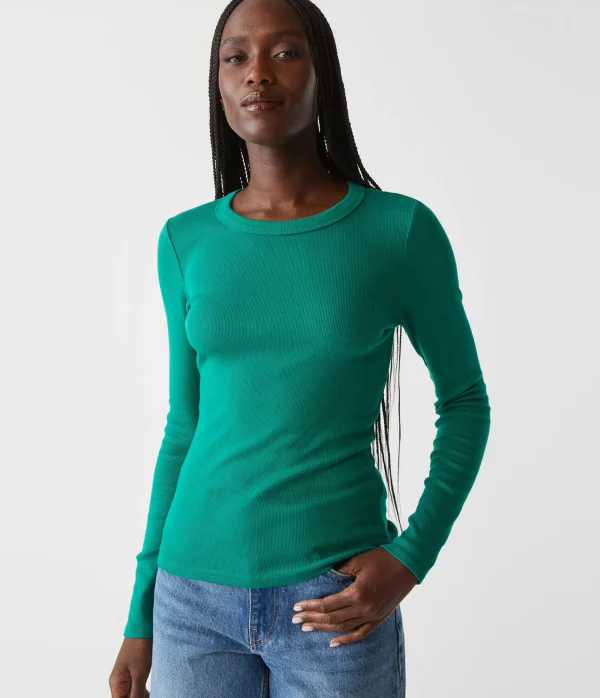 Michael Stars Zola Ribbed Tee- T-Shirts | Ultra Rib T-Shirts