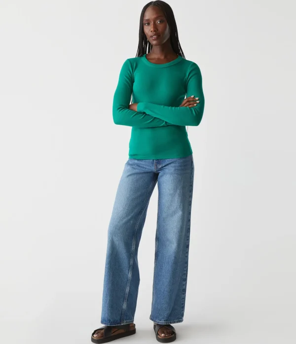 Michael Stars Zola Ribbed Tee- T-Shirts | Ultra Rib T-Shirts