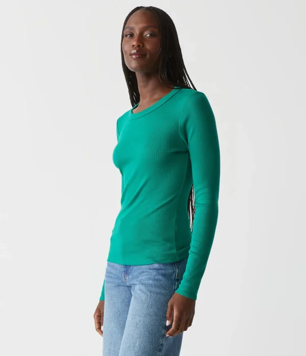 Michael Stars Zola Ribbed Tee- T-Shirts | Ultra Rib T-Shirts