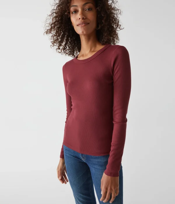 Michael Stars Zola Ribbed Tee- T-Shirts | Ultra Rib T-Shirts