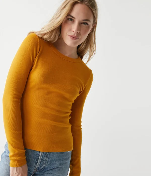 Michael Stars Zola Ribbed Tee- T-Shirts | Ultra Rib T-Shirts