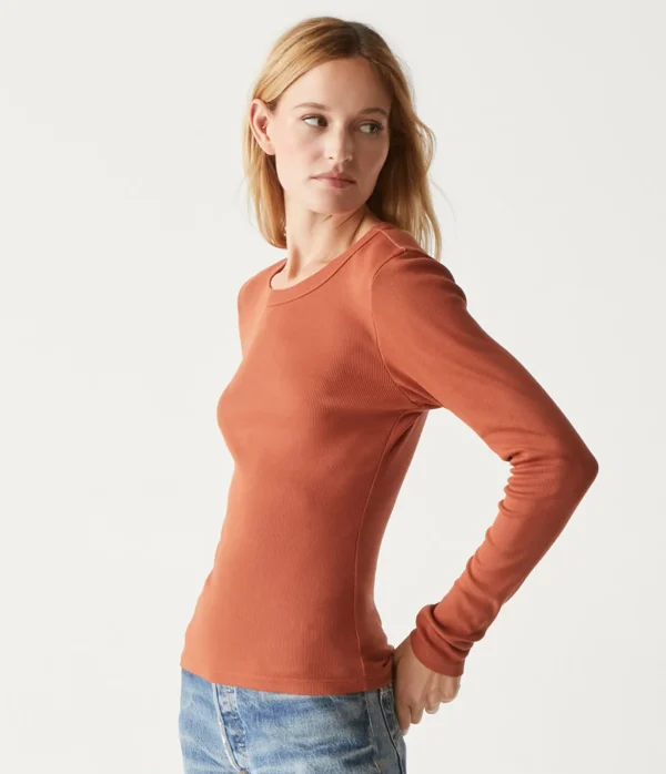 Michael Stars Zola Ribbed Tee- T-Shirts | Ultra Rib T-Shirts