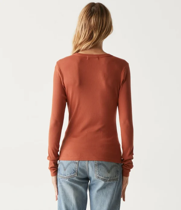 Michael Stars Zola Ribbed Tee- T-Shirts | Ultra Rib T-Shirts