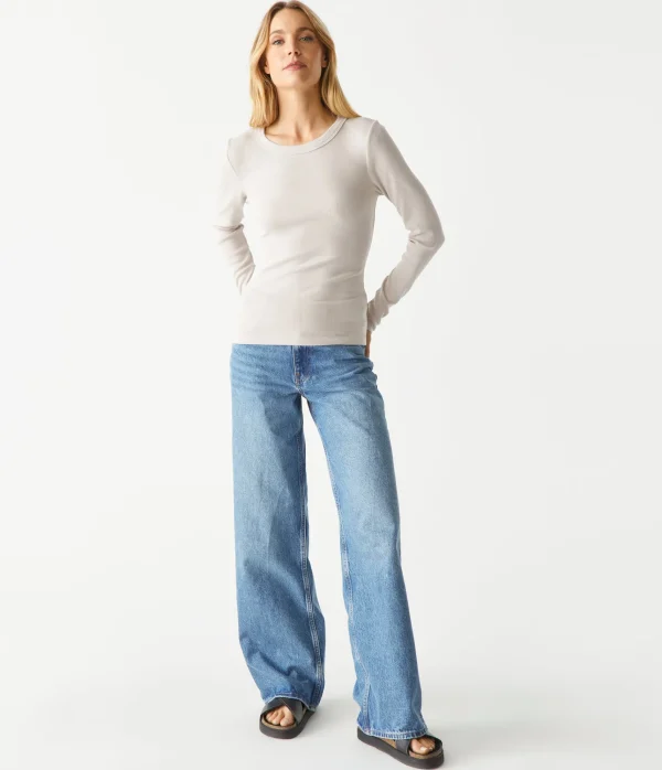 Michael Stars Zola Ribbed Tee- T-Shirts | Ultra Rib T-Shirts