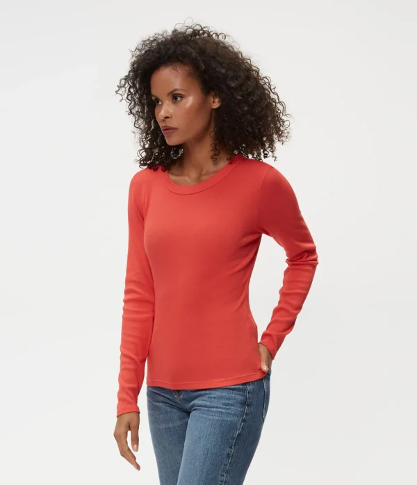 Michael Stars Zola Ribbed Tee- T-Shirts | Ultra Rib T-Shirts