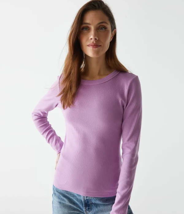 Michael Stars Zola Ribbed Tee- T-Shirts | Ultra Rib T-Shirts