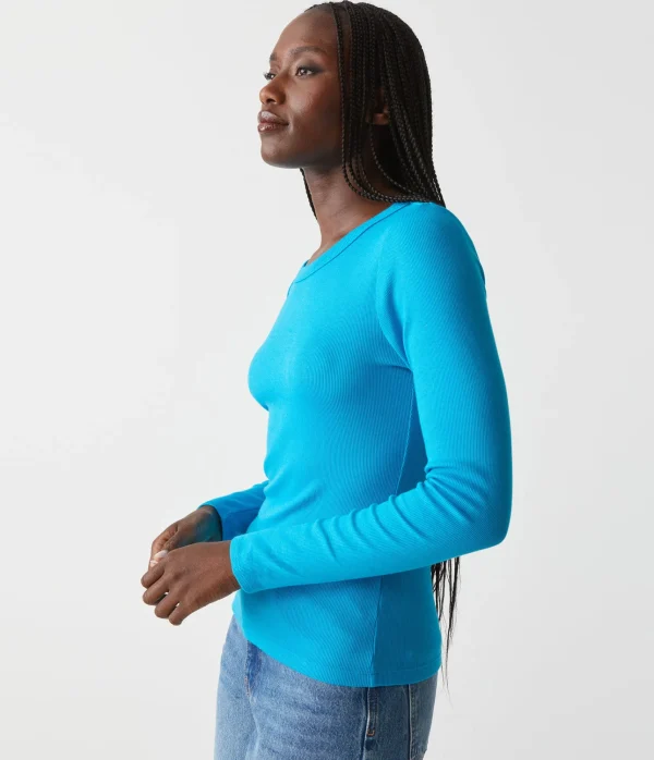 Michael Stars Zola Ribbed Tee- T-Shirts | Ultra Rib T-Shirts