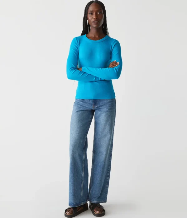 Michael Stars Zola Ribbed Tee- T-Shirts | Ultra Rib T-Shirts