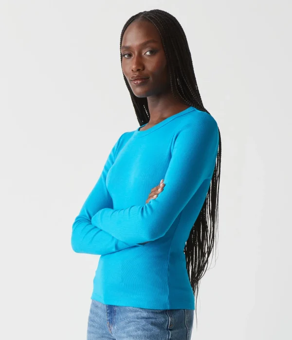 Michael Stars Zola Ribbed Tee- T-Shirts | Ultra Rib T-Shirts