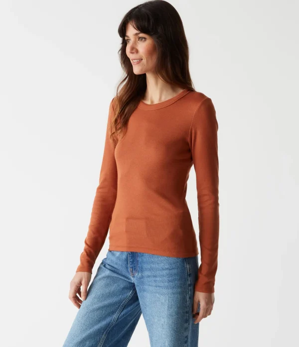 Michael Stars Zola Ribbed Tee- T-Shirts | Ultra Rib T-Shirts