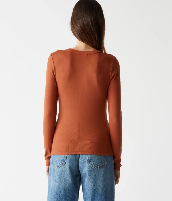 Michael Stars Zola Ribbed Tee- T-Shirts | Ultra Rib T-Shirts