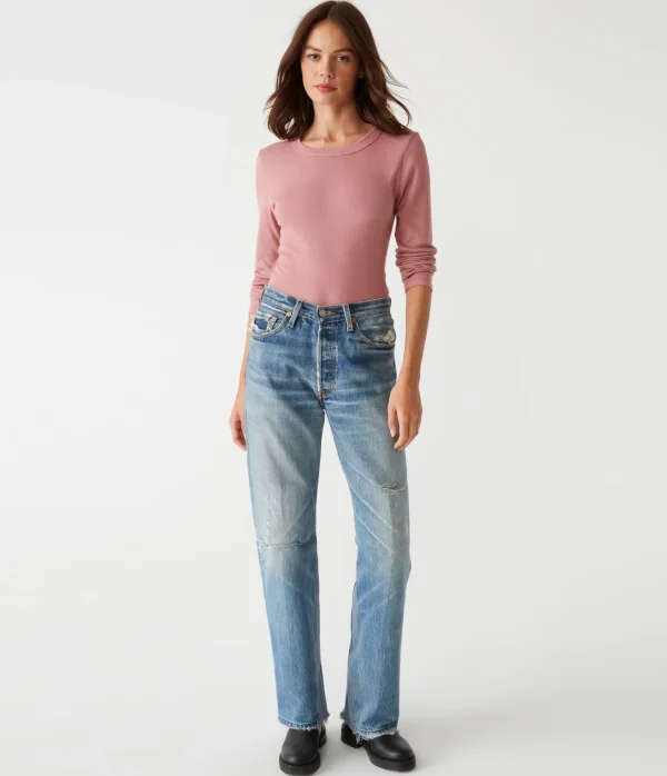 Michael Stars Zola Ribbed Tee- T-Shirts | Ultra Rib T-Shirts