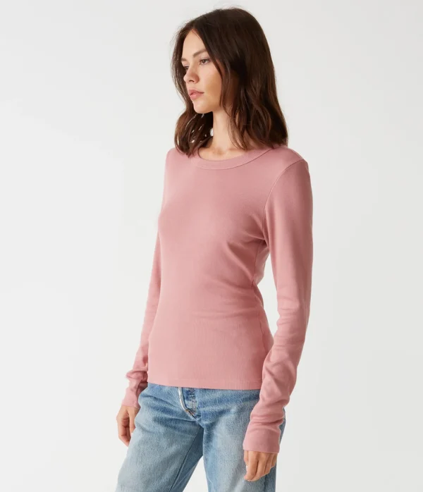 Michael Stars Zola Ribbed Tee- T-Shirts | Ultra Rib T-Shirts