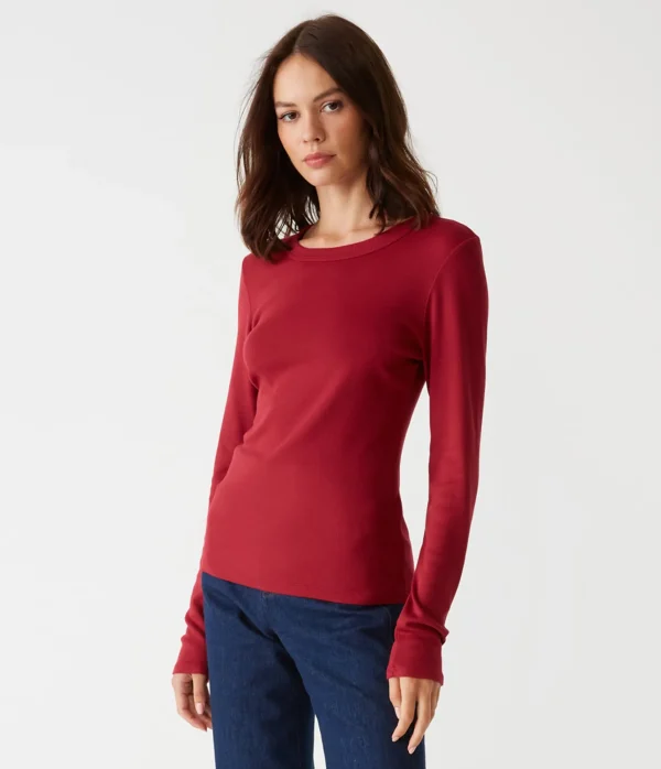 Michael Stars Zola Ribbed Tee- T-Shirts | Ultra Rib T-Shirts