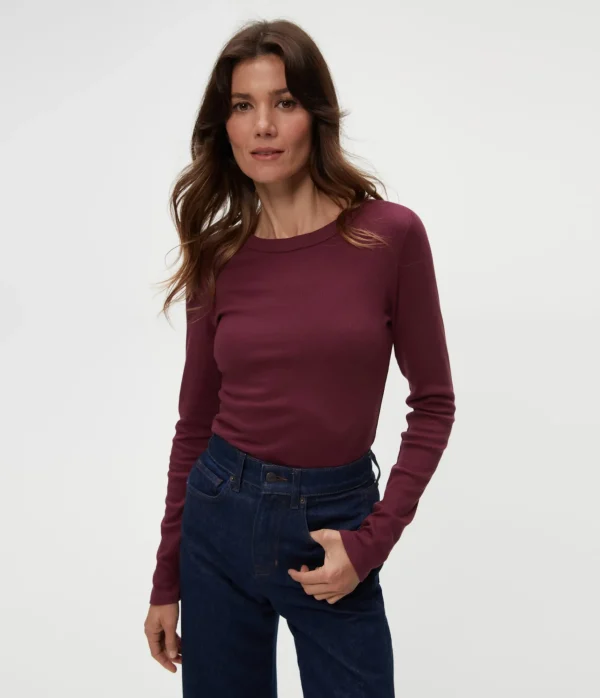 Michael Stars Zola Ribbed Tee- T-Shirts | Ultra Rib T-Shirts