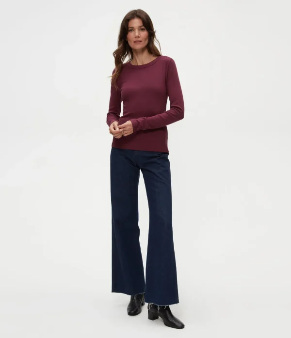 Michael Stars Zola Ribbed Tee- T-Shirts | Ultra Rib T-Shirts